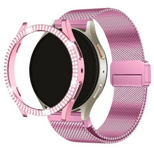 갤럭시워치7 더블 샤인 큐빅 범퍼 케이스