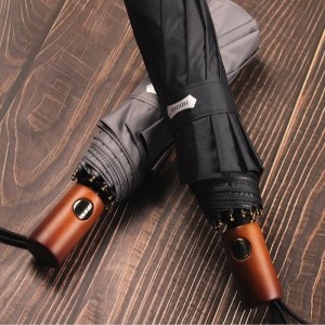 파라체이스 우드손잡이 우산 3단 자동우산 3218_이미지