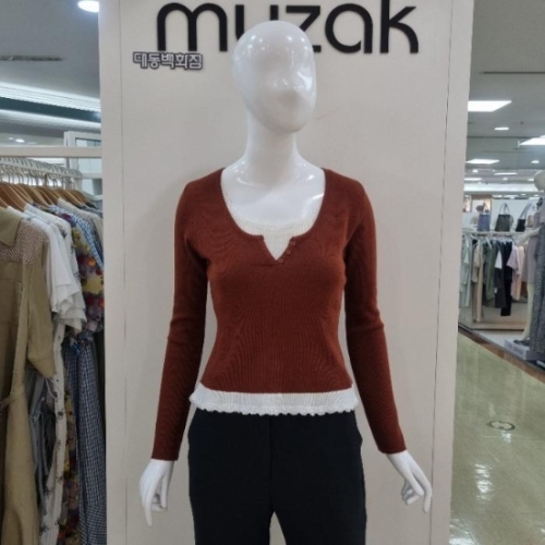 무자크 DP01A885레이어드니트Mp7wkt17