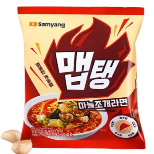 삼양식품 맵탱 마늘조개라면 110g (4개)