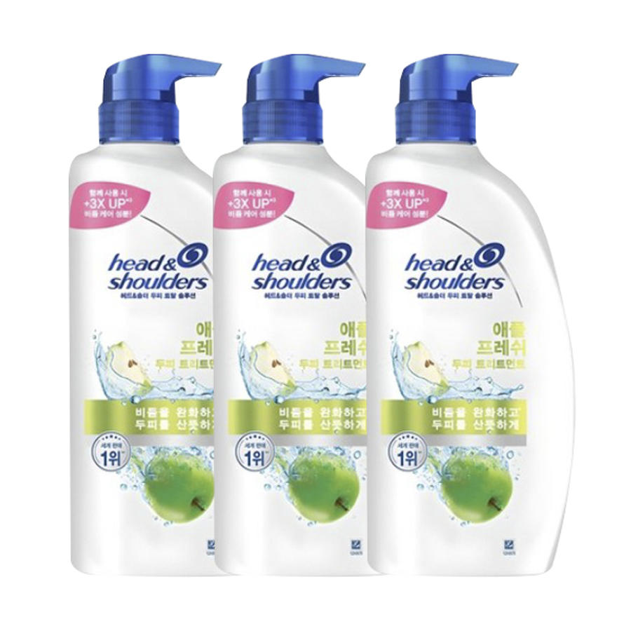 헤드앤숄더 애플 프레쉬 두피 트리트먼트 850ml (3개)_이미지