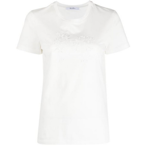 막스마라 새처 코튼 탑 티셔츠 2319410132600 (016, 화이트)_이미지