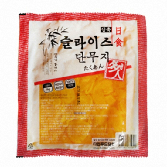 다인푸드 압축 슬라이스 <b>단무지</b> 1kg
