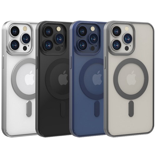 아이폰12/12 프로 매트 크롬 맥세이프 클리어 케이스