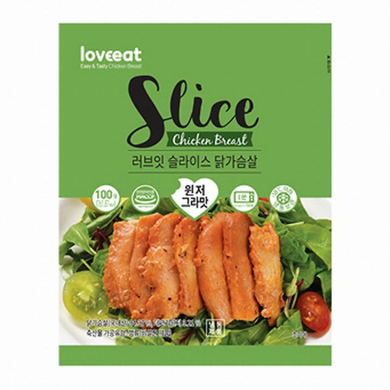 푸드나무 러브잇 슬라이스 닭가슴살 윈저그라맛 100g (10개)