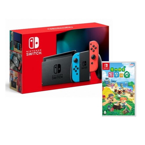 Nintendo 닌텐도 스위치 배터리개선 1인용 게임 패키지 (모여봐요 동물의 숲)