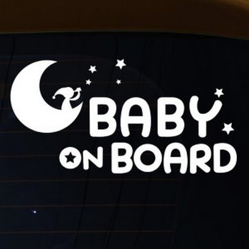뭉키월드  달빛소나타 Baby On Board 스티커 LSC-932