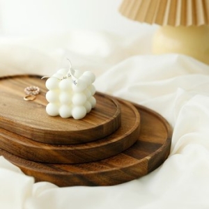 레인트리 마호가니 우드 나무 트레이 원목 쟁반_이미지