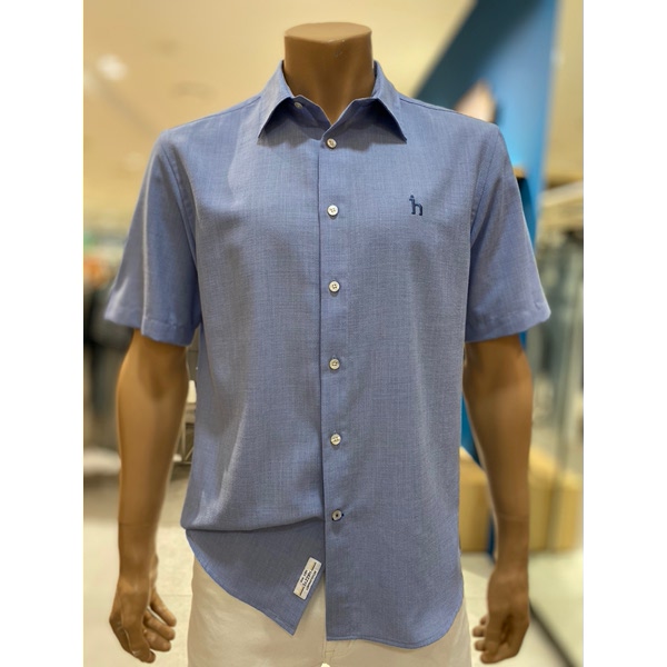 헤지스 레이온혼방 반팔 셔츠 HZSH4B502B1_이미지