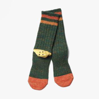 캐피탈 60YARNS GRANDRELLE IVY RAINBOWY HAPPY HEEL-HOLD SOCKS/GREEN/KAE2M800.._이미지