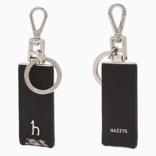 CHESTER 블랙 체크장식 키링 HJHO6E281BK