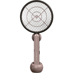 몽크로스 스탠드 벽걸이 겸용 모기유도 USB충전식 전기모기채 IK-MONC-001 브라운