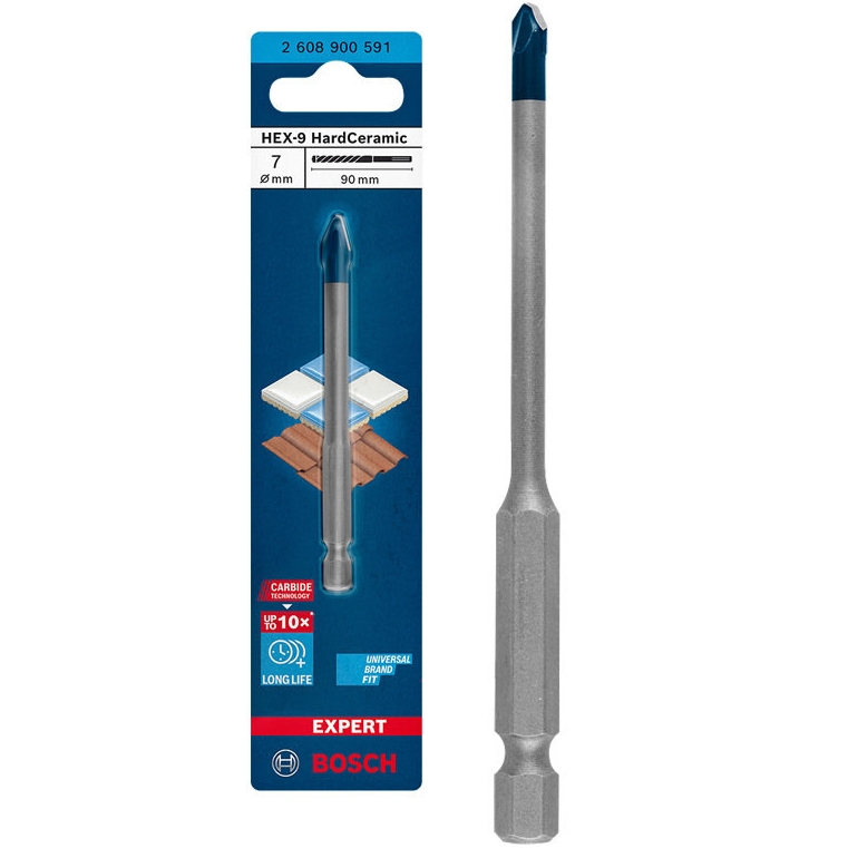 보쉬 EXPERT HEX-9 육각 하드세라믹 타일비트 7x90mm_이미지