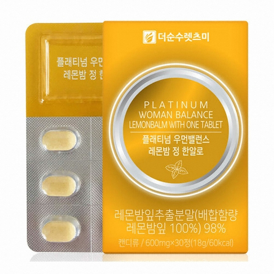 더순수렛츠미 플래티넘 우먼밸런스 레몬밤 정 한알로 30정 (3개)_이미지