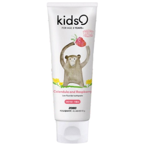 2080 키즈오 알파 치약 라즈베리향 80g