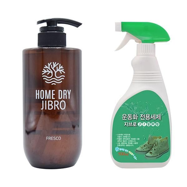 후레스코 지브로 홈드라이 크리닝 500ml + 운동화 세제 500ml