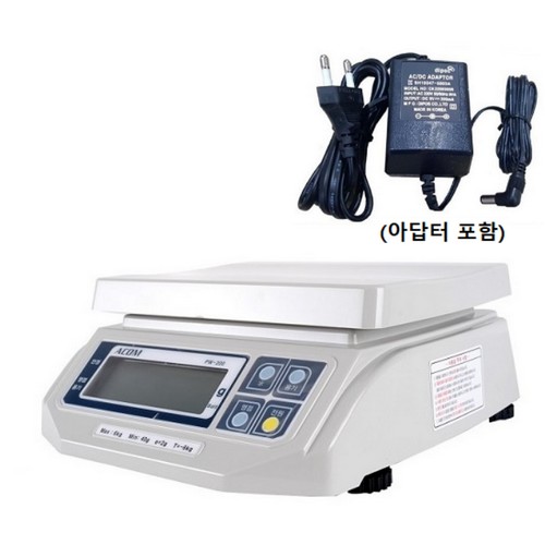 에이컴 PW-200 저울 + 어댑터 포함 (30kg/10g)_이미지