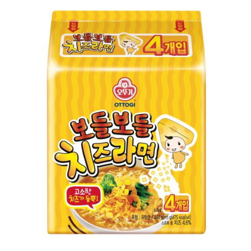 오뚜기 보들보들 치즈라면 111g (4개)