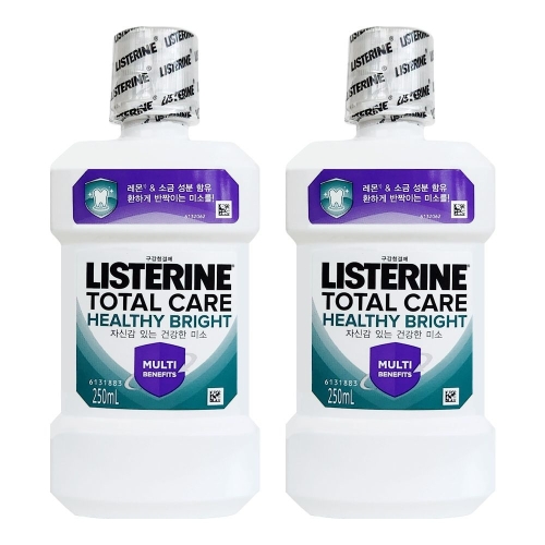 존슨앤존슨 리스테린 토탈케어 헬씨브라이트 250ml (2개)
