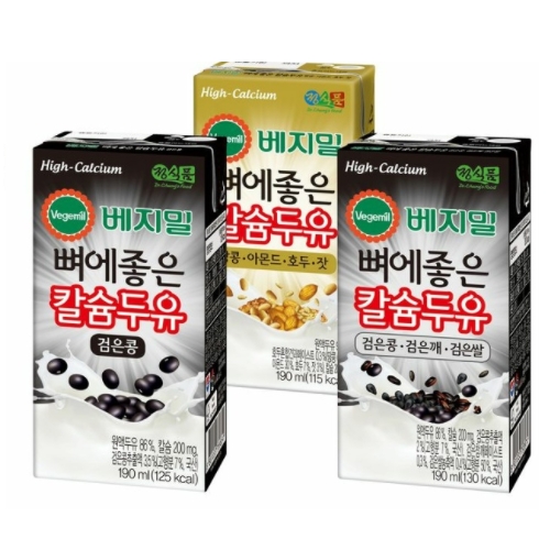정식품 베지밀 뼈에좋은 두유 세트 190ml (48개)_이미지