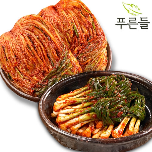  푸른들 전라남도 함평김치 포기김치 5kg + 파김치 5kg