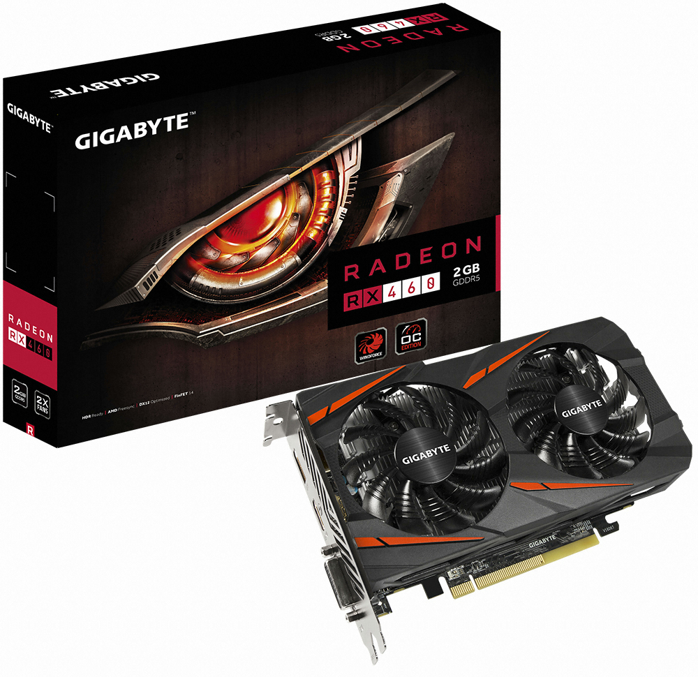 GIGABYTE 라데온 RX 460 UDV D5 2GB 윈드포스