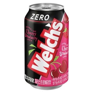 농심 웰치 제로 체리 스트로베리 355ml (48개)