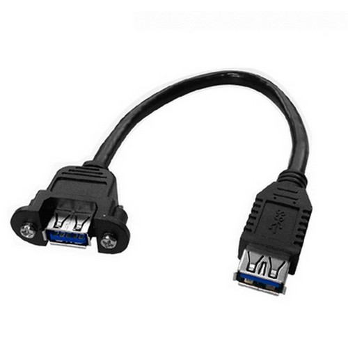 라인업시스템 LANSTAR USB 3.0 연장 판넬형 케이블 (0.2m)_이미지