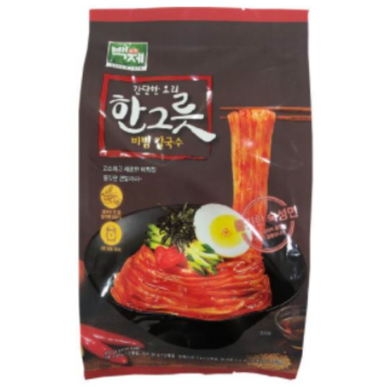 백제 한그릇 비빔 칼국수 2인분 405g (1개)_이미지