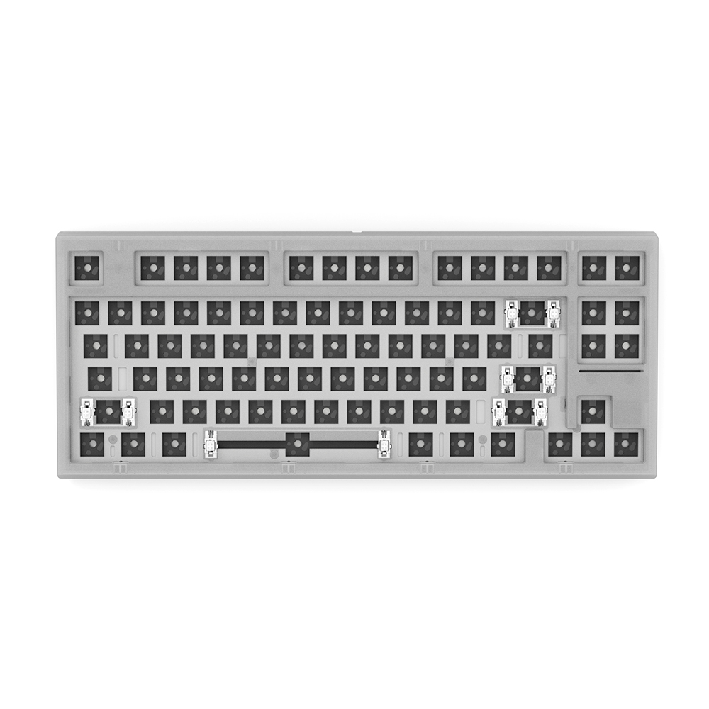 FL-ESPORTS MK750 유무선 기계식 커스텀 베어본 (투명 화이트)_이미지