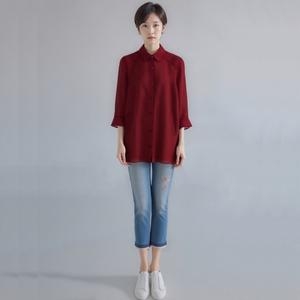 모라도 24년 봄 여름 중년 여성 사각 지지미 사다리 자바라 코트MNM5CT430H-CC