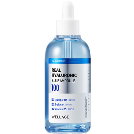 웰라쥬 리얼 히알루로닉 블루100 앰플 100ml (1개)_이미지