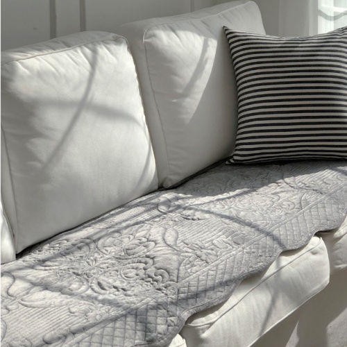한스갤러리 ㅤ크라운 극세사 쇼파패드 4인용_이미지