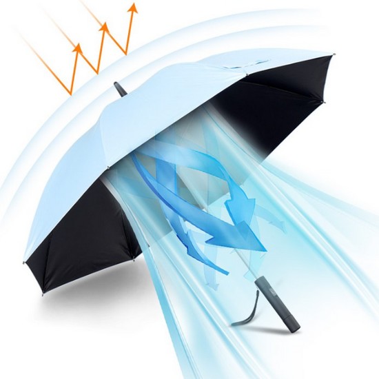 프롬비 이글루 UV차단 선풍기우산 27인치 골프형 FE246