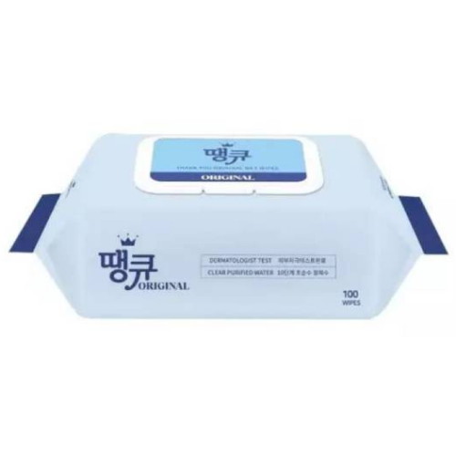 땡큐 오리지널 물티슈 캡형 100매 (10팩)_이미지