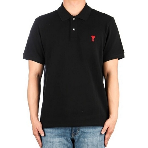 AMI 하트 로고 카라 반팔 티셔츠 BFUPL001 760 (001, 블랙)이미지입니다. 누르면 해당 게시물로 새창이동합니다.