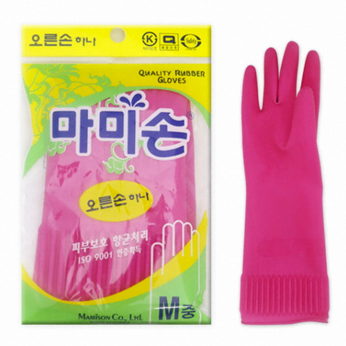 마미손 오른손 하나 고무장갑 (중) (1개)