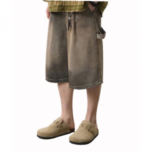 소나무인더스트리 디미트리블랙 디미트리 블랙 DIMITRI BLACK 바이오워싱 카펜터 버뮤다 데님 팬츠_더티 인디고 DBE2PS01TI 419918