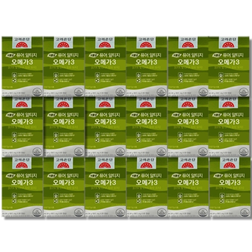 고려은단 식물성 퓨어 알티지 오메가3 801mg 60캡슐 (18개)_이미지