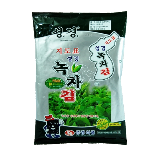 성경식품 지도표성경김 녹차김 30g (5개)