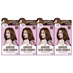 LG생활건강 엘라스틴 샴푸하듯 10분 간편염색 80g (4개)