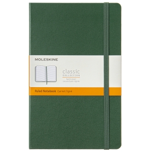 몰스킨 클래식 하드커버 노트 룰드 L 머틀그린 1개_이미지