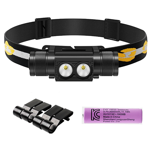 울트라코어 RJ-2000 헤드랜턴 (본품+클립+3000배터리)_이미지