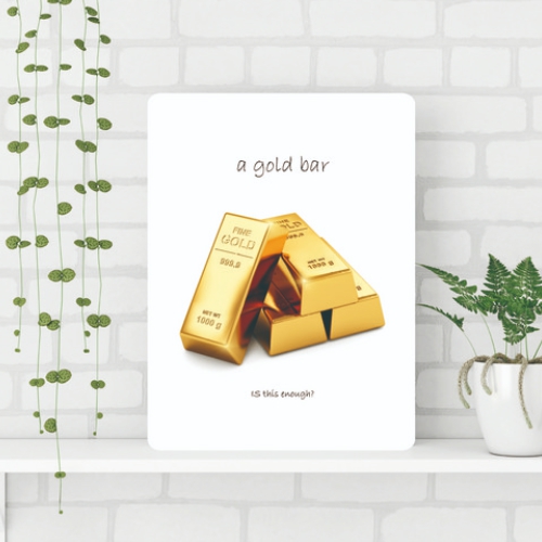 가온 골드바 접이식 액자테이블 (80x60cm)