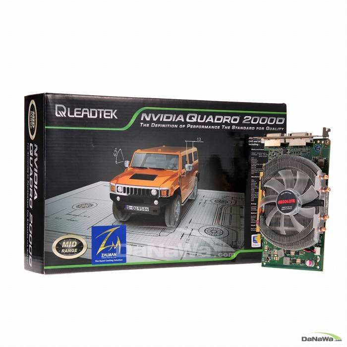 NVIDIA 쿼드로 2000D D5 1GB VF2000 ABKO_이미지