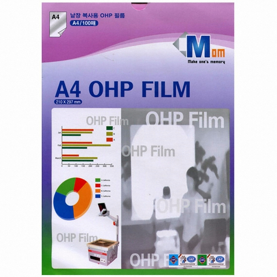 라미에이스 낱장복사용 OHP 필름 A4 100mic (100매)_이미지