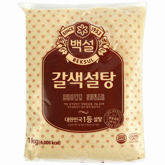 백설 갈색설탕 1kg (10개)_이미지