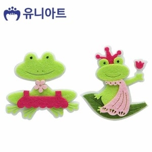 유니아트 n8132D675DE 펠트 미니개구리 2 P0000EQC_이미지
