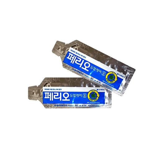 LG생활건강 페리오 듀얼케어 치약 4g (1000개)