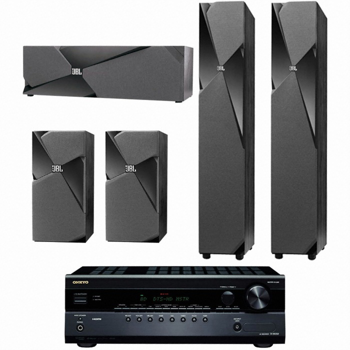 JBL Studio 190 5.0채널 + 온쿄 AV리시버 (TX-SR308)_이미지